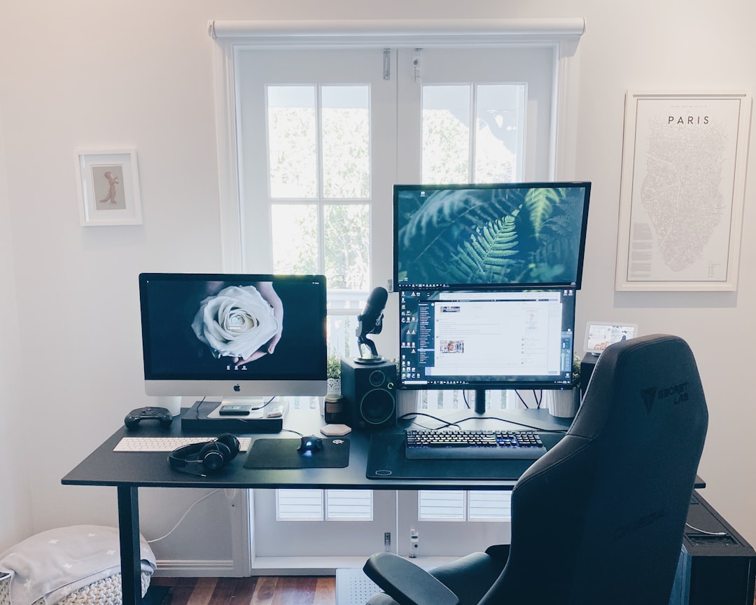 Home office setup illustrating common IT, Wi-Fi, and remote work technology problems in Uxbridge MA